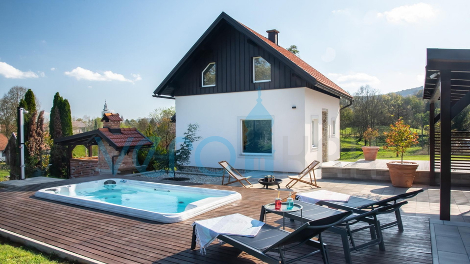 Karlovac, Tounj, neu renoviertes Haus mit einem Garten von 5900 m2 und einem Swimmingpool, zu verkaufen